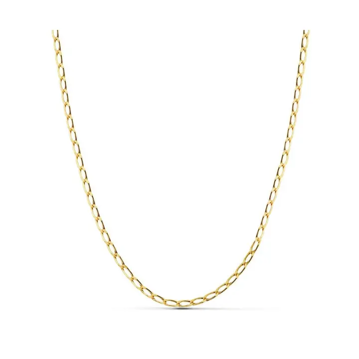 Cadena en Oro 18k de 40 cm. modelo bilbao hueca con un ancho de 2 mm. - 1