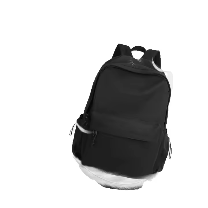 Mochila Escolar Negra, Linda mochila para adolescentes de la escuela, mochila casual, mochila Ligera, Negro - 1