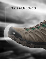 Zapatos De Senderismo De Cuero HIKEUP De Alta Calidad Duraderos Para Hombres Deportes Al Aire Libre Trekkng Subida Escalada Caza Zapatillas Negros Grises Caqui Tallas 40-45 - details 3