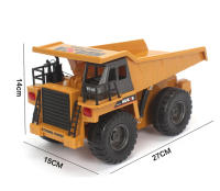 Camión Descargable Huina 1540 RC 1:18 6 Canales 2.4G Aleación Control Remoto 4WD Vehículo De Construcción Juguete Para Niño - details 5