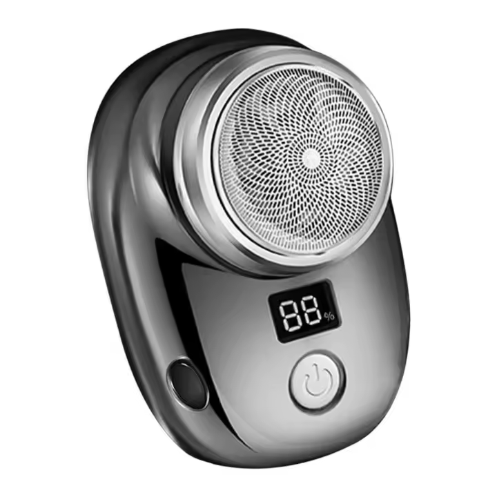 Tienda BIT Mini máquina de afeitar portátil USB recargable maquinilla de afeitar Barba Trimmer with Pantalla de Energía de afeitar para hambres - 1
