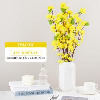 Rama De Cerezo De Seda Artificial Flor De Durazno Para Decoración De Habitaciones Hoteles Accesorios De Fiesta Y Eventos En Rojo Blanco Rosa Amarillo Y Morado - details 8