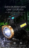 Linterna Portátil LED Super Brillante Recargable Por USB Torcha Exterior Camping Impermeable Con Luz Lateral Lámpara De Trabajo - details 10