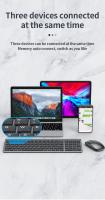 Teclado Y Ratón Inalámbricos Gris Bluetooth 5.0 Y 2.4G Recargables Tamaño Completo Para Portátil Compatible Con USB Y PS/2 - details 2