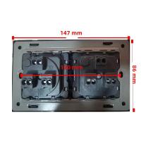 Enchufe De Pared Israël 16A 4000W 1 2 Gang 1way Con USB TipoC Puertos 86/146/147 Salidas Panel De Vidrio Enchufes Estándar Para Uso Residencial Y General - details 8