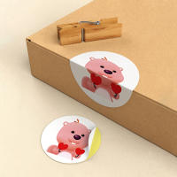 500pcs/Roll Pegatinas De Castor Cartoon Pequeño Y Lindo Loopy Kawaii Para Laptop Taza De Agua Libro Móvil Regalo Para Niños - details 6