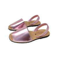 Eva Zorteon- Menorquinas de piel con acabado metalizado, Marca D´ Estiu . - details 10