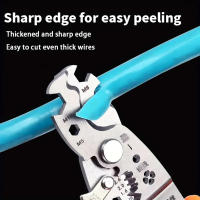 Tijeras Multifuncionales 8 En 1 Cortador De Cables Con Abertura Grande Herramienta De Corte Y Deshuesado De Acero Inoxidable Para Electrónica - details 1