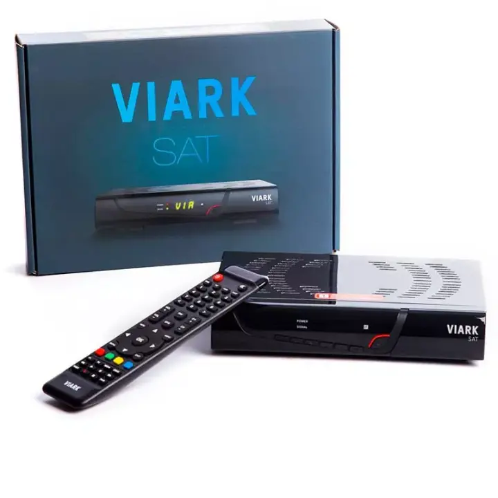 Viark SAT Full HD Receptor Satélite Decodificador con Wifi, estable, compatible con DVB-S2 y H.265, lector de tarjetas CA, USB, RCA, Puerto Ethernet, PVR, DLNA, FTP, FTA, Youtube, actualizable por internet - 1