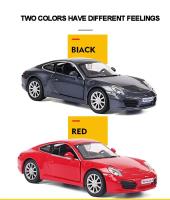 MaKeda 1:36 Porsche 911 Carrera S Coche Deportivo De Metal Para Juguete Con Función Retroceso Regalo Para Niños Colección Navidad - details 2