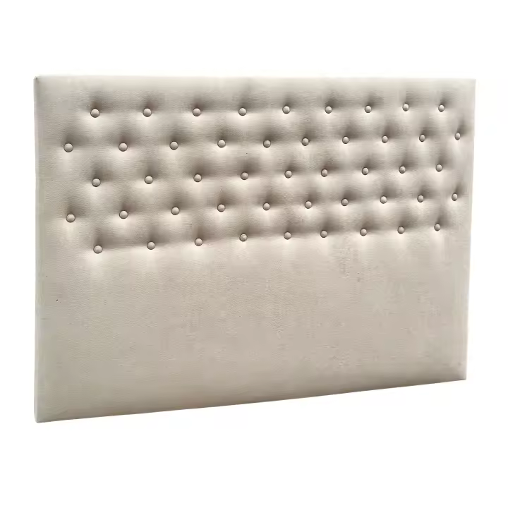 Cabecero Inverness Cabezal Dormitorio Matrimonio Tapizado No Desenfundable Beige 165 cm - 1