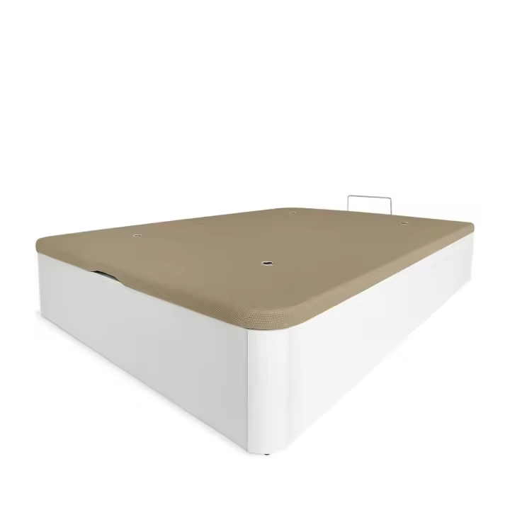 Canapé Abatible 135 X 190 Reforzado Gran Capacidad Con Montaje Incluido, Blanco - 1