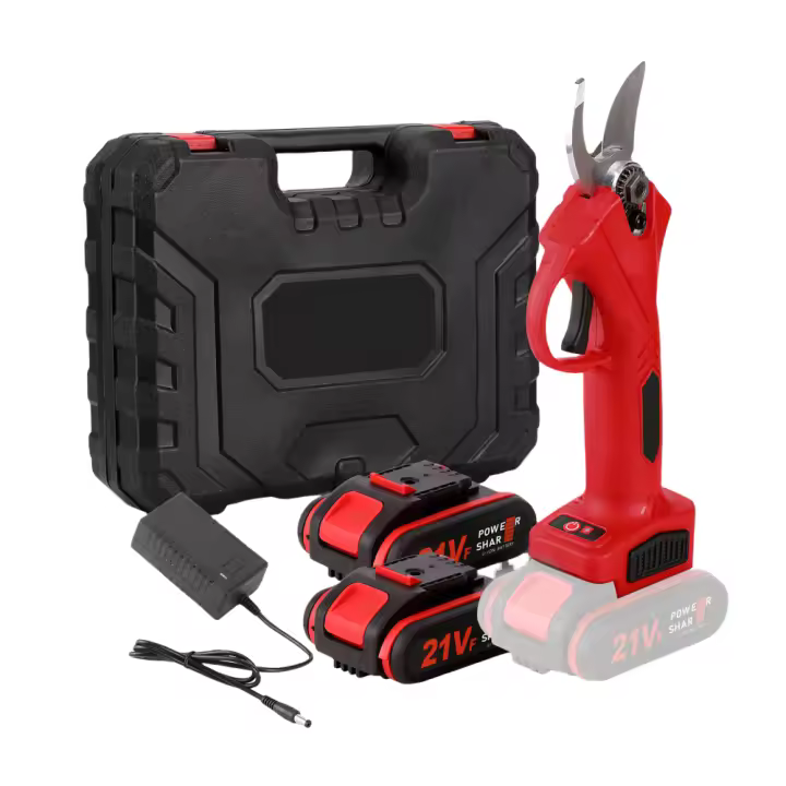 30mm Podadora eléctrica inalámbrica de 21V, tijeras de podar eficientes para árboles frutales, bonsái, 600W,cortador de ramas, herramienta de paisajismo - 1