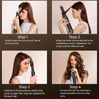 Cepillo secador de pelo 5 en 1, cepillo de secado de pelo, rizador de aire, estilizador de envoltura de rizador de aire, cepillo de aire caliente desmontable, cepillo de secado de iones negativos,1000 vatios de potencia - details 4