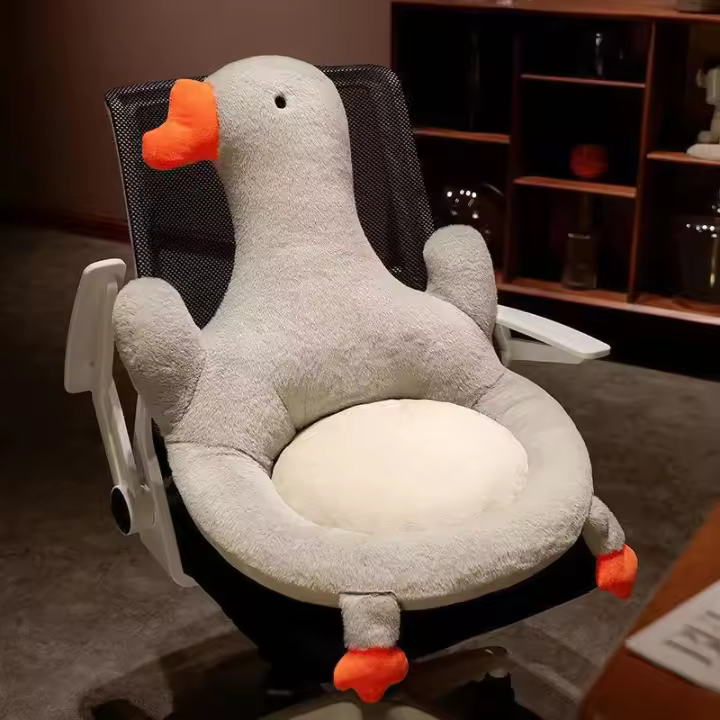 Cojín De Silla De Oficina Integrado Con Grueso De Almohadilla Para Estudiantes Y Butt Comfortable De Plush Fabric Material - 1