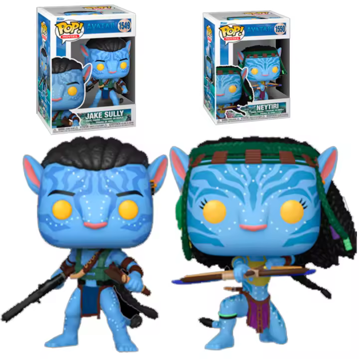 Funko  Pack2 Funkos Avatar  Jake Sully Neitiry Battle Sentido del agua Way of Water 1549 1550 - 1