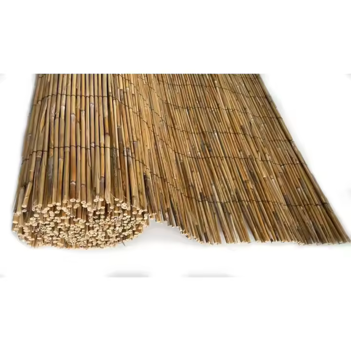 Bambú Extra Natural en Rollos de 5 Metros - Vallas de Ocultación Naturales para Jardín- Varias Alturas (1 x 5 metros) - 1