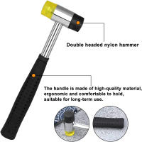 Kit De Herramientas Para Reparación Y Decoración De Cuero KRABALL 360 Con Tornillos De Cuero Goma Tubular Y Martillo Doble Capa - details 2