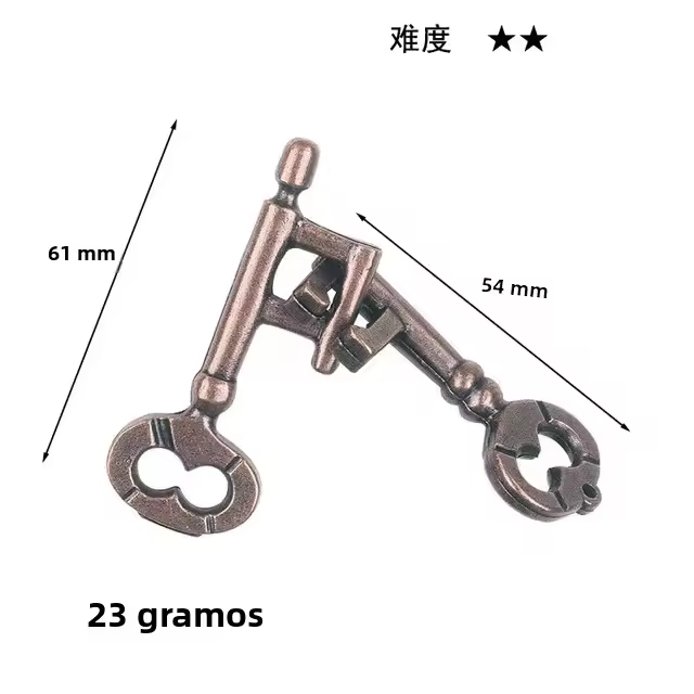 Juguete De Desafío Inteligente De Metal Para Niños Y Adultos Juego De Lógica Y Razonamiento Alloy Puzzle Regalo Divertido Para Cerebro - 1