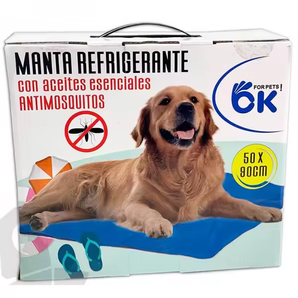 New Brand Colchoneta Refrescante Antimosquitos para Perros y Gatos 50x90cm - 1