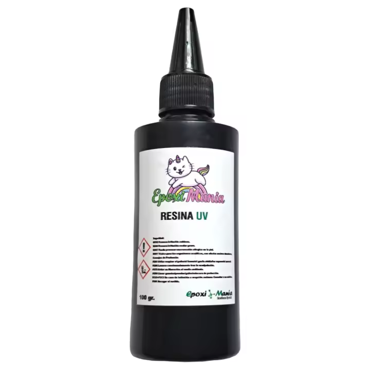 Resina UV Epoximania 100gramos trasparente y de alto brillo - 1