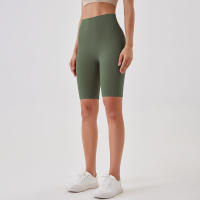 Shorts De Yoga Para Mujer Cintura Alta Transpirables Suaves Y Tensos Leggings De Gimnasio Cortos De Ciclismo Deportivos - details 46