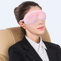 PC máscara de ojo de felpa suave máscara de ojo de felpa mullida máscara de sueño ajustable para niños adultos mujeres - details 2