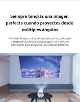 Mi Smart Projector 2|Pantalla impresionante de hasta 120" | Corrección trapezoidal automática multiángulo* Las imágenes más nítidas en 1080p | Android TV™ certificado - details 2
