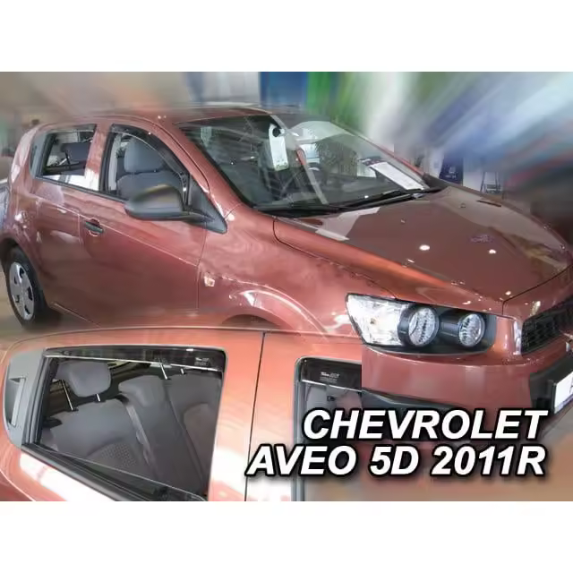 1 Kit Deflectores de aire de ventanilla delanteros y traseros para CHEVROLET Aveo desde 2011 hasta hoy - 1