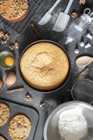 Non-stick Spring form Cake Tin, Round cake pan with loose base for easy release, fridge and freezer safe. Grey, 19cm, 7.5 inch - details 4
