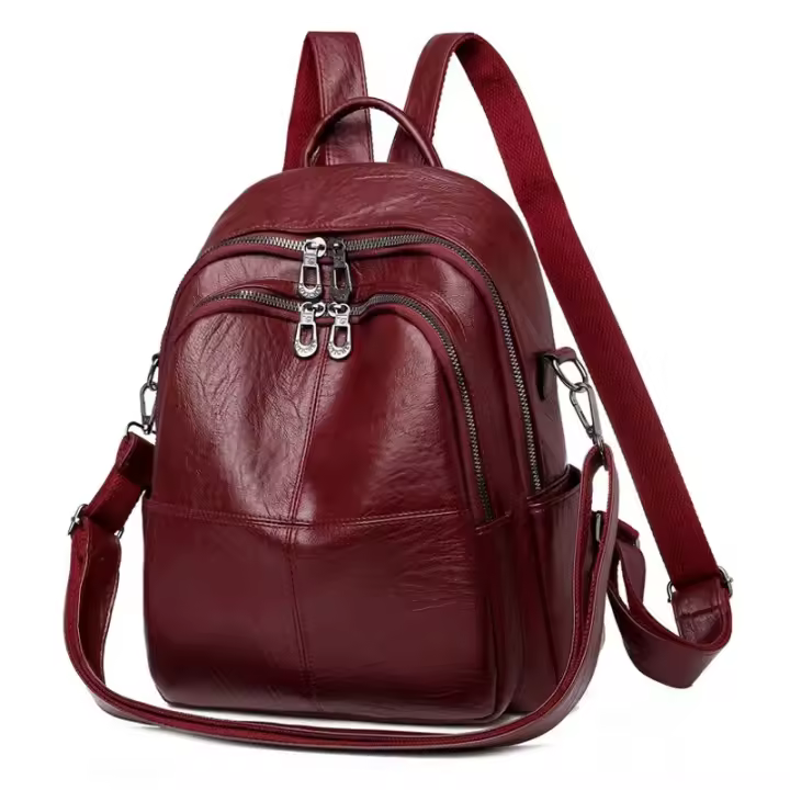 Mochila de piel sintética para chica adolescente morral escolar de alta calidad a la moda gran oferta 2021 - 1