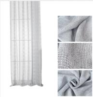 Cortina de tela semitranslúcido lino y poliéster con estampado de forma romboi.150x260cm,decoracion para hogar,oficina. - details 2