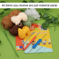 Kit De Instrucción Para Tejer Con Flores De Crochet KRABALL Para Principiantes Incluye Hilo Agujas Y Gancho Fácil De Usar Conjunto De Accesorios Para Manualidades DIY - details 2