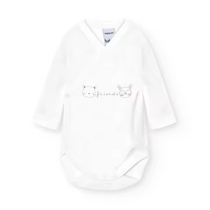 Basicos Babidu pack de 2 bodys cruzado estampado - 1