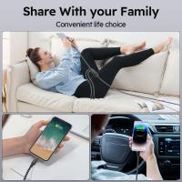 Cable De Carga USB 3 En 1 De 1.2m/4ft Nylon Braided MFi Certified Para iPhone Samsung Huawei Xiaomi Multi Port Multiple - details 8