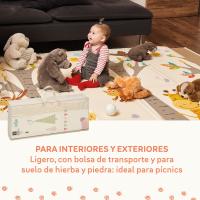 MS Fancy - Alfombra de Juegos para Bebé 180x200 cm - Doble Cara, Tapete Muy acolchado (1.5 cm Grosos), Plegable y con Bolsa de transporte - details 4