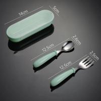 Juego De Comedor Para Bebés Con Cuchillo Tenedor Y Cuchara De Acero Inoxidable Utensilios Infantiles De Dibujos Animados Para Niños - details 7