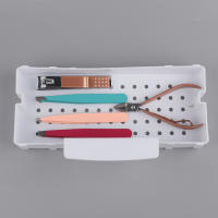 Caja De Desinfección Para Uñas 1pcs Herramienta De Uñas Plástica Blanca Estéril Para Aparatos De Acero Metal Tijeras Y Pinzas - details 4