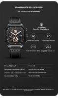 Reloj De Cuarzo Para Hombre POEDAGAR Lujo Casual Impermeable Con Luminiscencia Cuero Militar Deportivo Cronógrafo Fecha - details 3