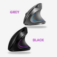 Ratón Vertical Inalámbrico Recargable Ergonómico, 3 Niveles de DPI, Luz Fluente RGB, Juguete Sin Cable - details 6