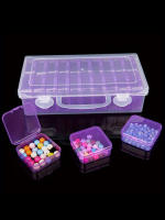 Caja De Almacenamiento Multicolor Y Transparente De Plástico Con 20 Compartimentos Para Herramientas Y Suministros DIY - details 0