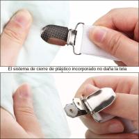 Clips Elásticos Ajustables Para Cama 12 Piezas Gancho Para Sábanas Y Colchón Antideslizante Cinturón Fijador Para Fundas De Sábanas Y Edredones - details 11