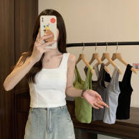 Camisola De Yoga Para Mujer Con Relleno Interior Y Exterior Sin Mangas Espalda Ancha Verano Top Delgado Mueve Vestido - details 0