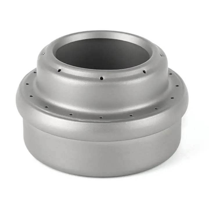 Estufa De Camping De Titanio Para Exterior Mini Estufa De Alcohol Para Senderismo Y Camping Con Material De Metal Resistente - 1