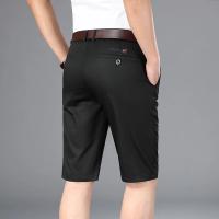 Nuevos Shorts Casuales Para Hombre 2024 5 Colores Verdes Beige Negro Azul Marino Estilo Recto Elásticos Moda Verano - details 9