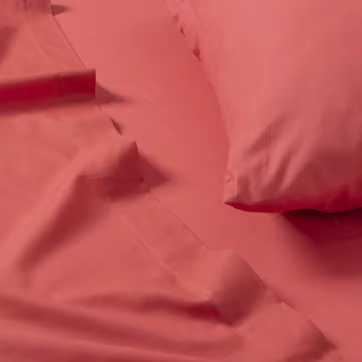 Llartextil Sabana Encimera Classic Coral 144 Hilos Algodón Tacto Suave - 1