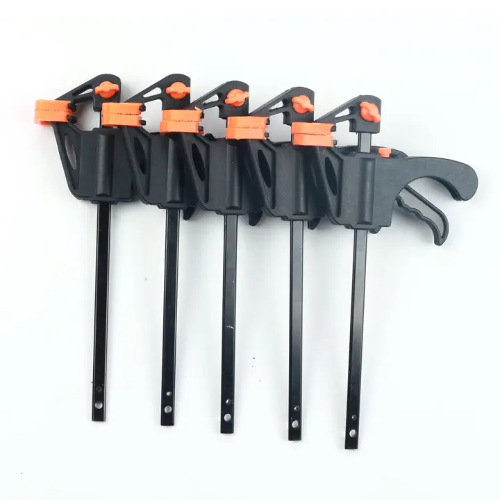 Juego De 1/3/5 Piezas De Abrazaderas De Madera De 4 Pulgadas F Clip Con Sujeción Rápida Herramienta De Carpintería Para DIY - 1