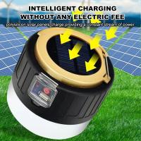 Lámpara De Camping LED Solar Recargable 1000W Portátil Para Barril De Barbacoa Senderismo Mercado Nocturno Luces De Emergencia - details 6