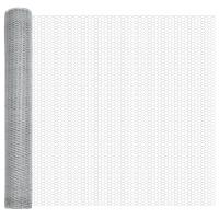 vidaXL Valla Hexagonal Acero galvanizado 5000 x 0.05 x 140 cm Duradera - details 3
