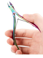Tijeras De Cutícula De Acero Inoxidable Arco Iris Para Arte De Uñas Y Peluquería De Manos Y Pies Herramienta Profesional Para Eliminar Piel Muerta Y Apariencia Estética De Uñas - details 12
